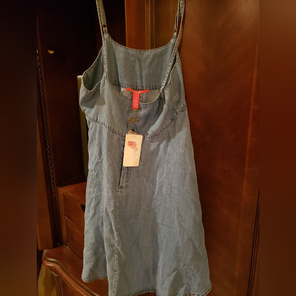 Denim strap shirt